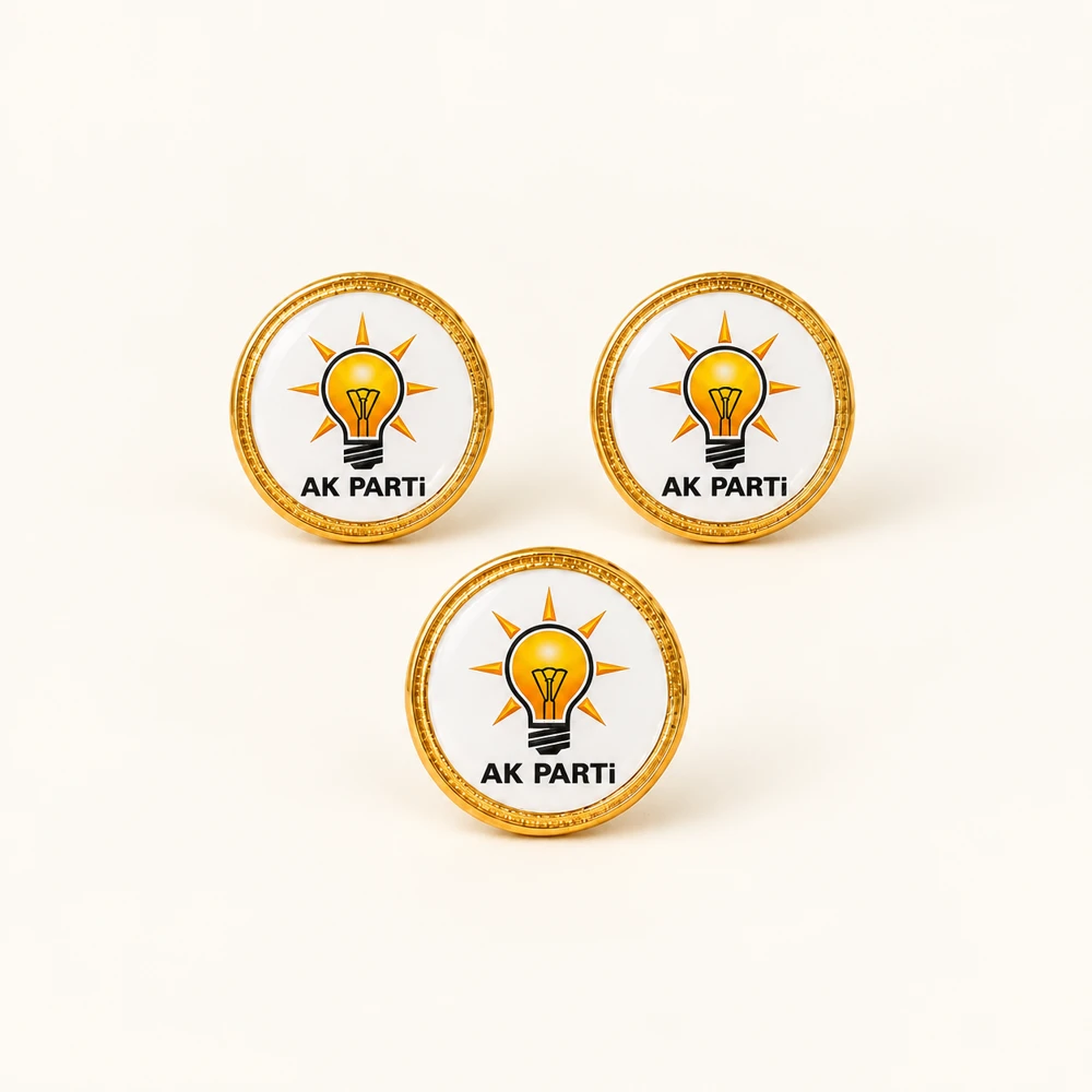 AK Parti Oval Rozeti — toptan adet satışı