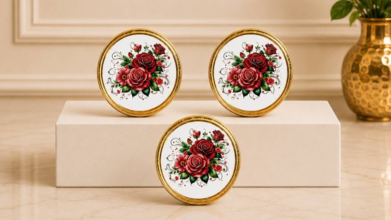 Kırmızı gül çiçek rozet modeli - toptan çiçek rozet